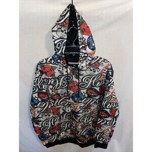 Reason Hustler Men’s Fashion Hoodie Size 2X Skull Floral Spell Out Streetwear